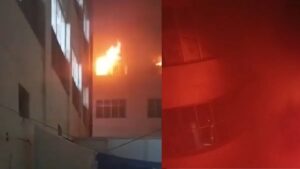 Fire at Lokbandhu Hospital