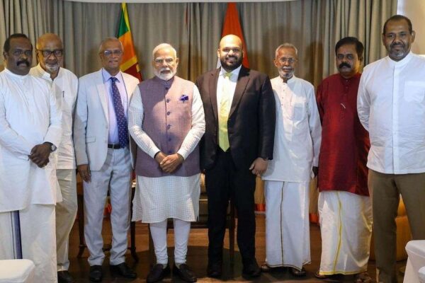 श्रीलंका में विपक्ष के नेता सजीथ प्रेमदासा और तमिल समुदाय के नेताओं से मिले पीएम मोदी PM Modi at Sri Lanka