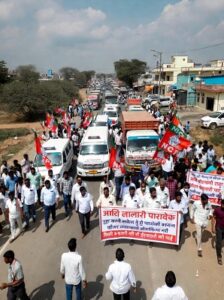 Big demonstration of Sharad Pawar group in Jalgaon Strike 26