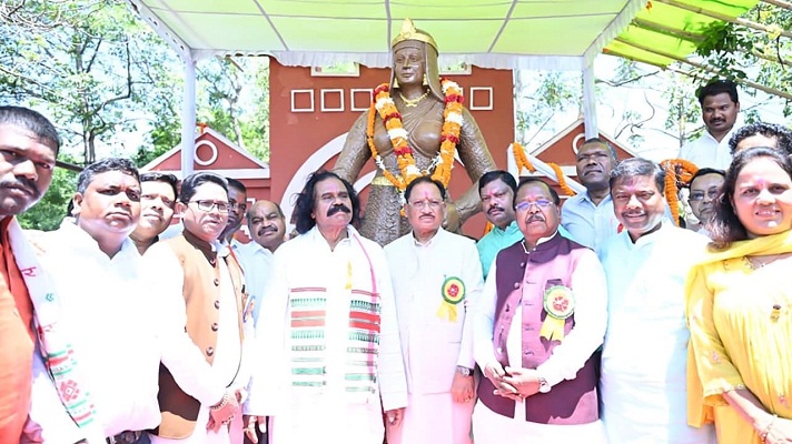 CM Sai paid tribute to Rani Durgavati