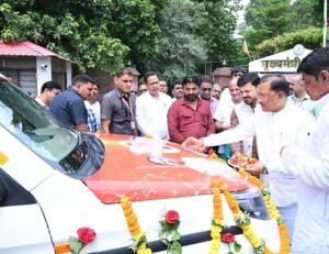 CM Sai gifts free ambulance to Dharsiwa